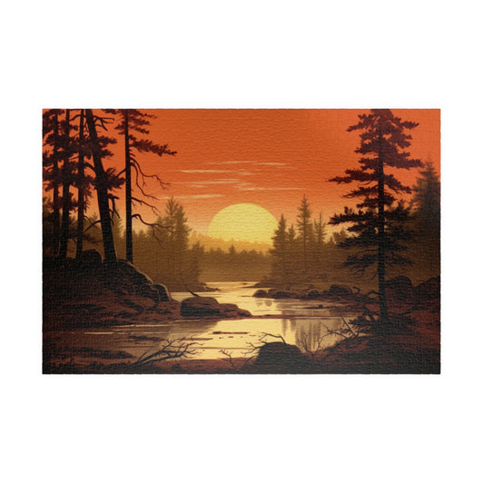 Wilderness Sunset - Jigsaw Puzzle (500, 1000-piece)